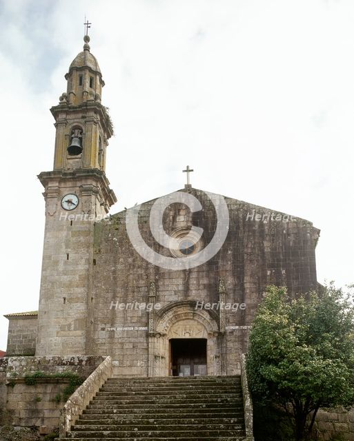 Santa Coloma church, Rianxo, Galicia, Spain, built 15th cent and later reformed (2001). Creator: LTL.