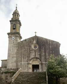 Santa Coloma church, Rianxo, Galicia, Spain, built 15th cent and later reformed (2001). Creator: LTL