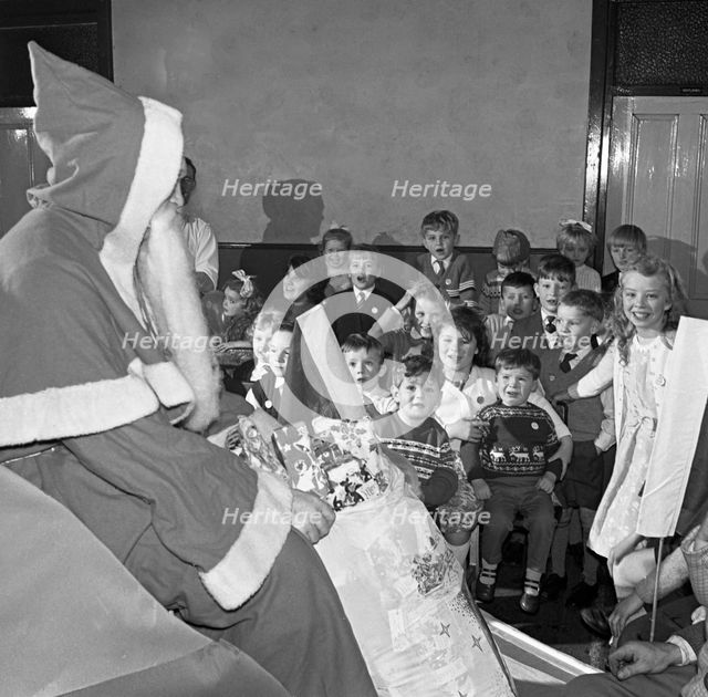 Santa Claus at a Methodist church in Swinton, South Yorkshire, 1964. Creator: Michael Walters.