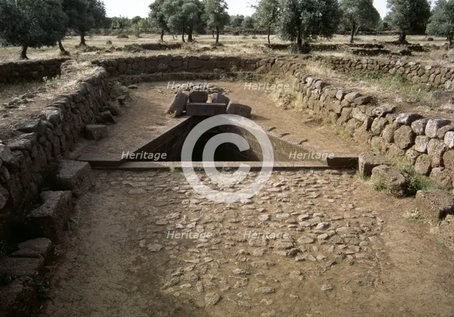 Santa Cristina sacred well in Paulilatino, Sardinia, Final Bronze Era, (2000). Creator: LTL.