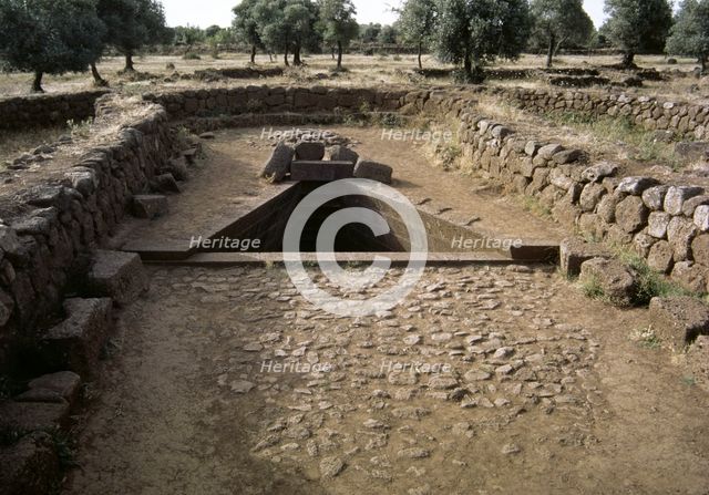 Santa Cristina sacred well in Paulilatino, Sardinia, Final Bronze Era, (2000). Creator: LTL.