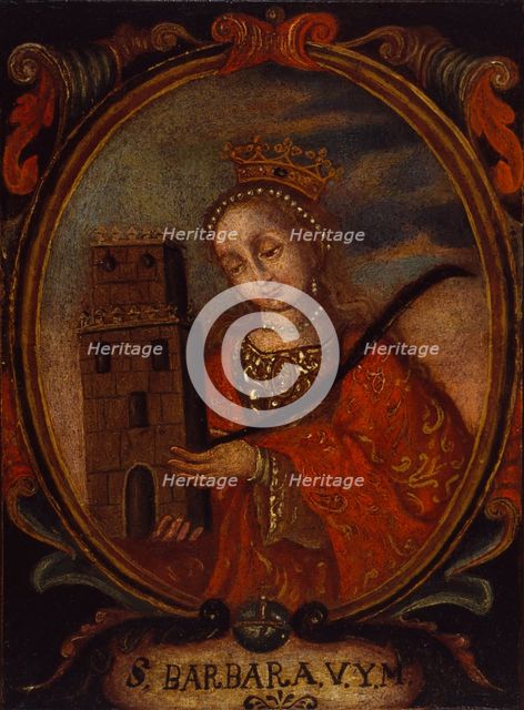 Santa Barbara, ca. 1680-1690. Creator: Unknown.