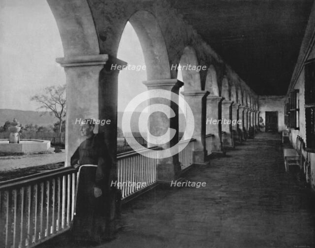 'Santa Barbara Mission', 19th century. Artist: Unknown.