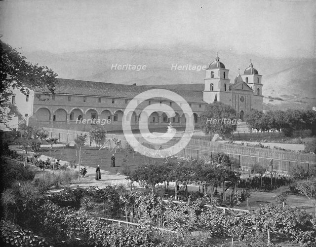 'Santa Barbara Mission, California', c1897. Creator: Unknown.