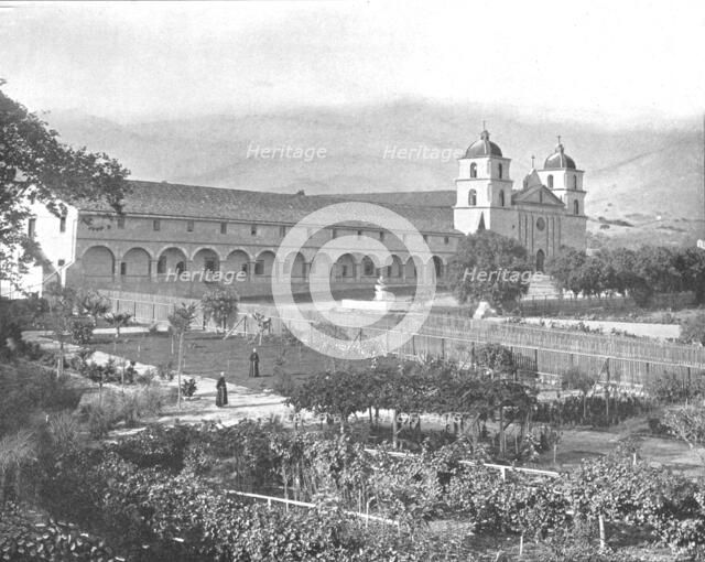 Santa Barbara Mission, California, USA, c1900. Creator: Unknown.