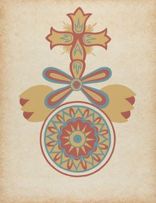Santa Barbara Mission Doorway Design from the portfolio "Decorative Art...", 1935/1942. Creator: Unknown