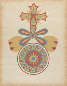 Santa Barbara Mission Doorway Design from the portfolio "Decorative Art...", 1935/1942. Creator: Unknown