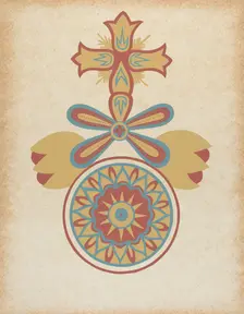 Santa Barbara Mission Doorway Design from the portfolio "Decorative Art...", 1935/1942. Creator: Unknown