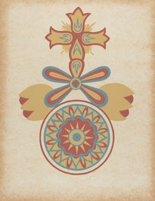 Santa Barbara Mission Doorway Design from the portfolio "Decorative Art...", 1935/1942. Creator: Unknown