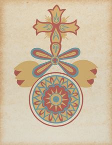 Santa Barbara Mission Doorway Design from the portfolio "Decorative Art...", 1935/1942. Creator: Unknown
