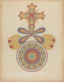 Santa Barbara Mission Doorway Design from the portfolio "Decorative Art...", 1935/1942. Creator: Unknown