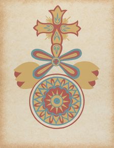 Santa Barbara Mission Doorway Design from the portfolio "Decorative Art...", 1935/1942. Creator: Unknown