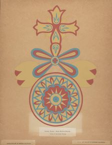 Santa Barbara Mission Doorway Design from the portfolio "Decorative Art...", 1935/1942. Creator: Unknown