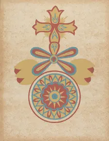 Santa Barbara Mission Doorway Design from the portfolio "Decorative Art...", 1935/1942. Creator: Unknown