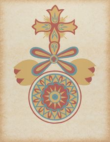 Santa Barbara Mission Doorway Design from the portfolio "Decorative Art...", 1935/1942. Creator: Unknown