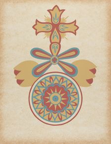 Santa Barbara Mission Doorway Design from the portfolio "Decorative Art...", 1935/1942. Creator: Unknown