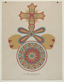 Santa Barbara Mission Doorway Design from the portfolio "Decorative Art...", 1935/1942. Creator: Unknown