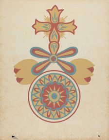 Santa Barbara Mission Doorway Design from the portfolio "Decorative Art...", 1935/1942. Creator: Unknown