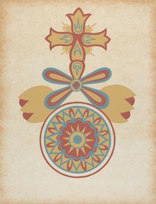 Santa Barbara Mission Doorway Design from the portfolio "Decorative Art...", 1935/1942. Creator: Unknown