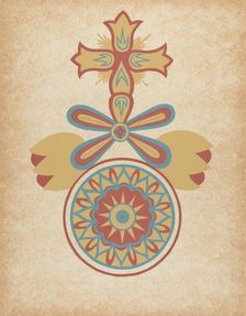 Santa Barbara Mission Doorway Design from the portfolio "Decorative Art...", 1935/1942. Creator: Unknown