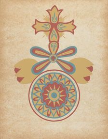 Santa Barbara Mission Doorway Design from the portfolio "Decorative Art...", 1935/1942. Creator: Unknown