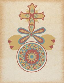 Santa Barbara Mission Doorway Design from the portfolio "Decorative Art...", 1935/1942. Creator: Unknown