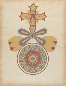 Santa Barbara Mission Doorway Design from the portfolio "Decorative Art...", 1935/1942. Creator: Unknown