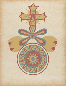 Santa Barbara Mission Doorway Design from the portfolio "Decorative Art...", 1935/1942. Creator: Unknown