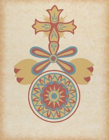 Santa Barbara Mission Doorway Design from the portfolio "Decorative Art...", 1935/1942. Creator: Unknown