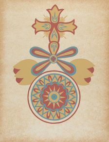 Santa Barbara Mission Doorway Design from the portfolio "Decorative Art...", 1935/1942. Creator: Unknown