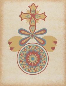 Santa Barbara Mission Doorway Design from the portfolio "Decorative Art...", 1935/1942. Creator: Unknown