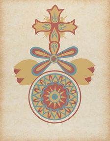 Santa Barbara Mission Doorway Design from the portfolio "Decorative Art...", 1935/1942. Creator: Unknown