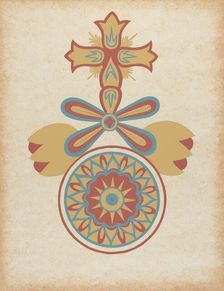 Santa Barbara Mission Doorway Design from the portfolio "Decorative Art...", 1935/1942. Creator: Unknown