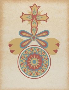 Santa Barbara Mission Doorway Design from the portfolio "Decorative Art...", 1935/1942. Creator: Unknown