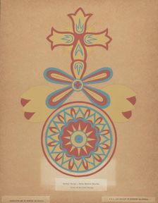 Santa Barbara Mission Doorway Design from the portfolio "Decorative Art...", 1935/1942. Creator: Unknown
