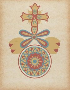 Santa Barbara Mission Doorway Design from the portfolio "Decorative Art...", 1935/1942. Creator: Unknown