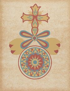 Santa Barbara Mission Doorway Design from the portfolio "Decorative Art...", 1935/1942. Creator: Unknown