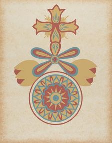 Santa Barbara Mission Doorway Design from the portfolio "Decorative Art...", 1935/1942. Creator: Unknown