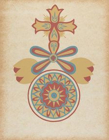 Santa Barbara Mission Doorway Design from the portfolio "Decorative Art...", 1935/1942. Creator: Unknown