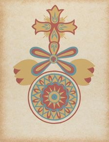 Santa Barbara Mission Doorway Design from the portfolio "Decorative Art...", 1935/1942. Creator: Unknown