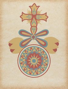 Santa Barbara Mission Doorway Design from the portfolio "Decorative Art...", 1935/1942. Creator: Unknown