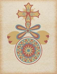 Santa Barbara Mission Doorway Design from the portfolio "Decorative Art...", 1935/1942. Creator: Unknown