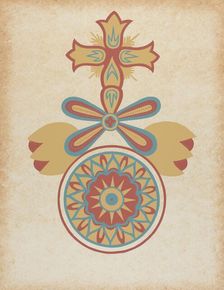 Santa Barbara Mission Doorway Design from the portfolio "Decorative Art...", 1935/1942. Creator: Unknown