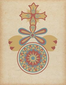 Santa Barbara Mission Doorway Design from the portfolio "Decorative Art...", 1935/1942. Creator: Unknown