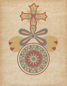 Santa Barbara Mission Doorway Design from the portfolio "Decorative Art...", 1935/1942. Creator: Unknown