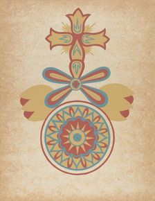 Santa Barbara Mission Doorway Design from the portfolio "Decorative Art...", 1935/1942. Creator: Unknown