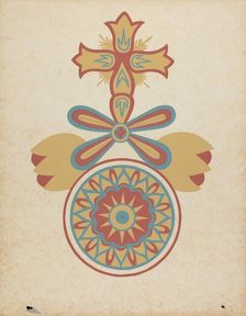 Santa Barbara Mission Doorway Design from the portfolio "Decorative Art...", 1935/1942. Creator: Unknown