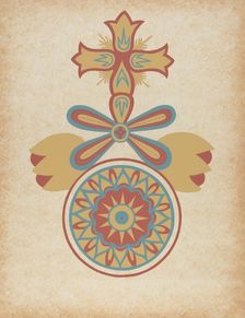 Santa Barbara Mission Doorway Design from the portfolio "Decorative Art...", 1935/1942. Creator: Unknown