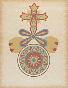 Santa Barbara Mission Doorway Design from the portfolio "Decorative Art...", 1935/1942. Creator: Unknown