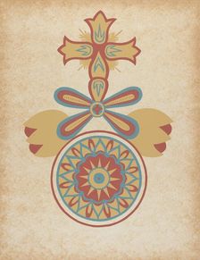 Santa Barbara Mission Doorway Design from the portfolio "Decorative Art...", 1935/1942. Creator: Unknown